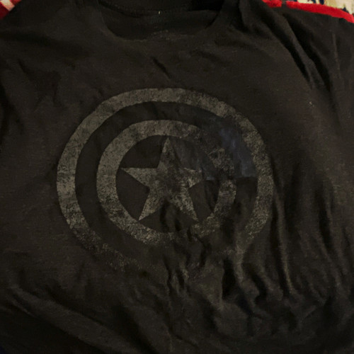 Captain america black shield - black,